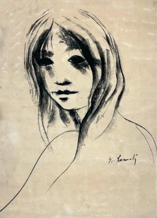 Art work by G. Romoli Figura - pastel paper 